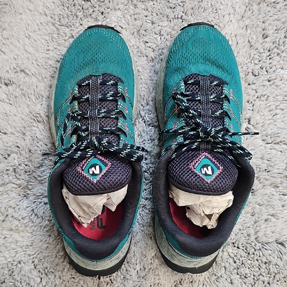 Merrell Turquoise and Black Athletic Shoes